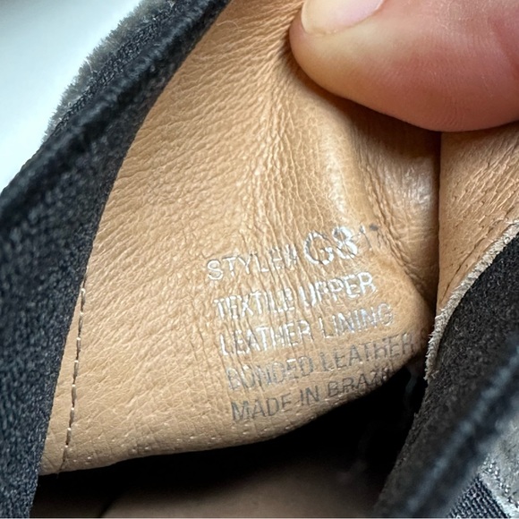 Madewell gray velvet heeled ankle boots sz 9.5 - Picture 9 of 11